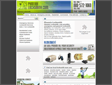 Tablet Screenshot of phoenix-locksmith.com